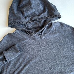 Rare Lululemon Lead The Pack Blue Ruching Performance Hoodie Jacket Women Size 4